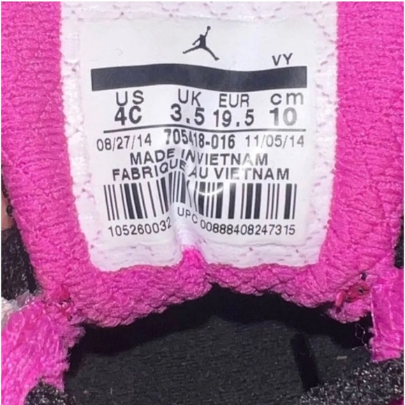 Air Jordan 7 Retro Shoes Gray-Fuchsia Flash Style 705417-01 - Picture 4 of 6